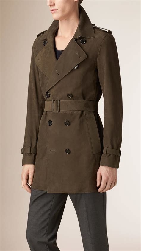 burberry olive green coat with wool lining men|Burberry Green Coats, Jackets & Vests Wool Outer Shell for Men .